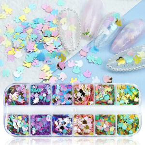 Kits De Decoración Para Uñas Con Diseños De Conejos En 3d Y