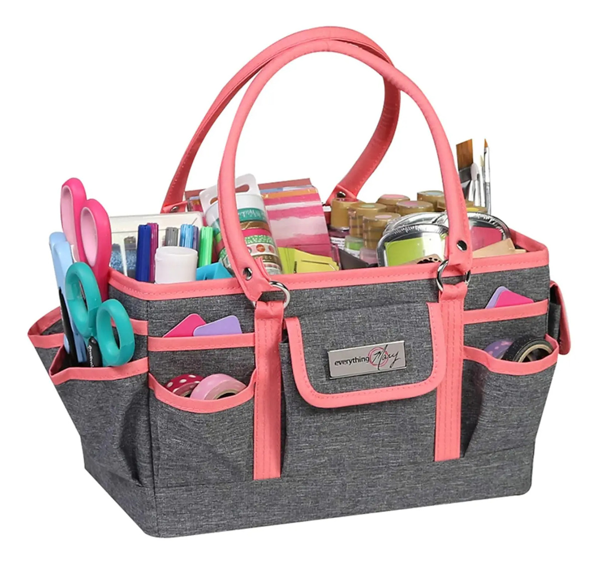 Organizador De Bolsa Coral Para Manualidades Y Suministros Coral Heather