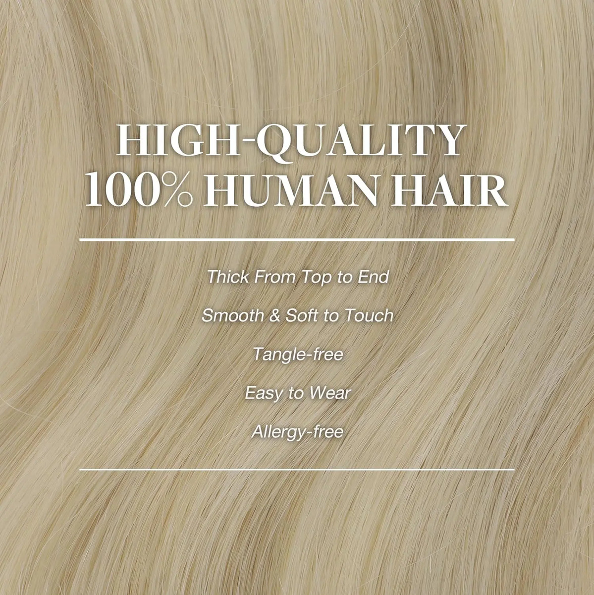 Extensiones Cabello Humano Remy 50cm Rubio Platino Ash 17a - Image 4