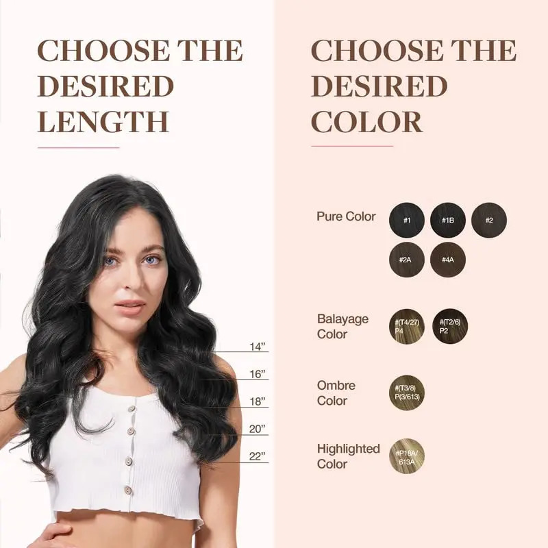Cabello Humano Remy 40cm Negro S-1 Negro S-1 - Image 8