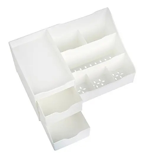 Mantello Maquillaje Vanity Organizador Blanco Con 9 Comparti - Image 4