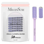 Melodysusie Brocas Para Uñas De 50 Piezas Con Bandas De Lija