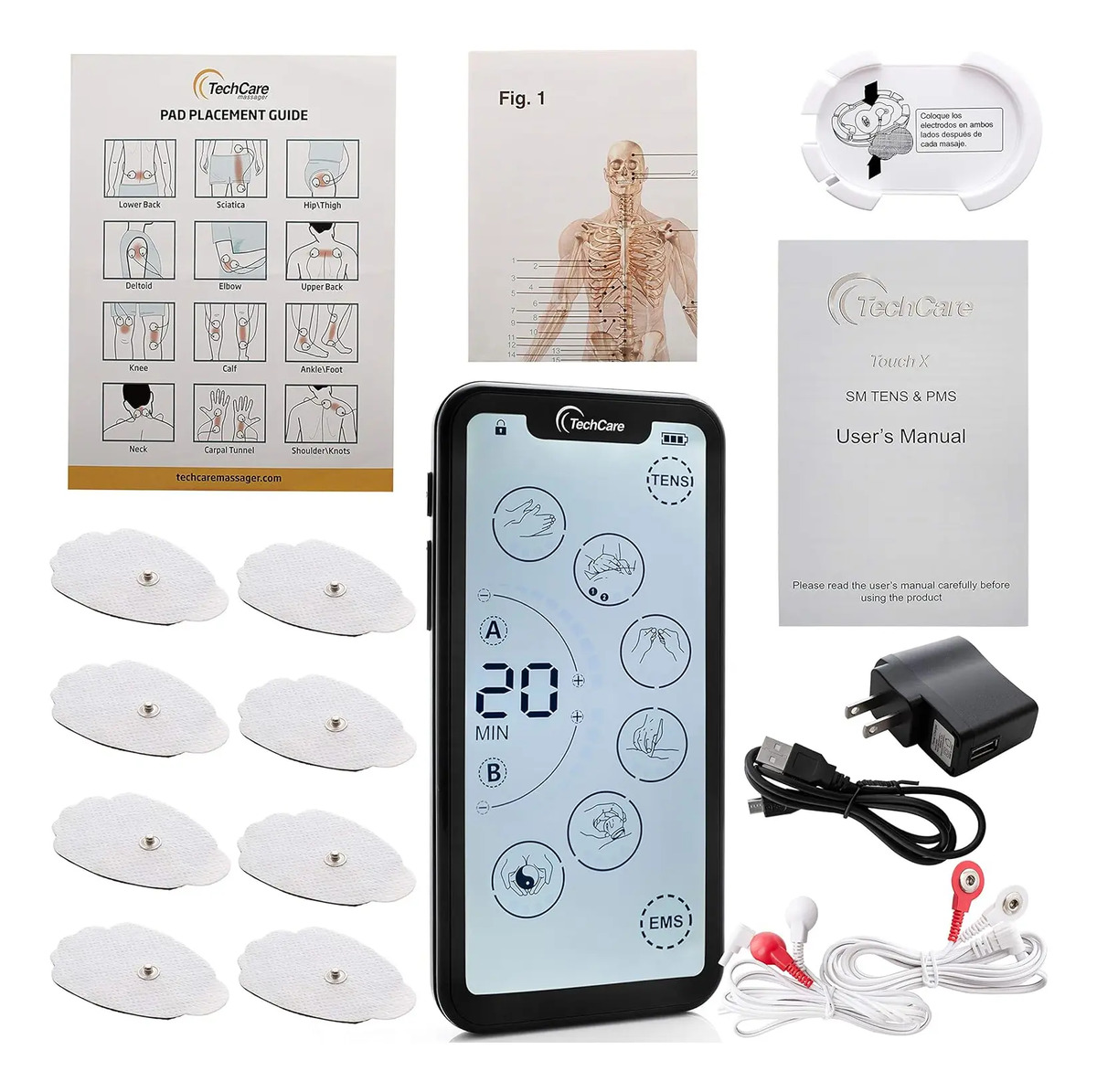 Unidad De Estimulación Muscular Con 24 Modos Para Alivio Dol - Image 4