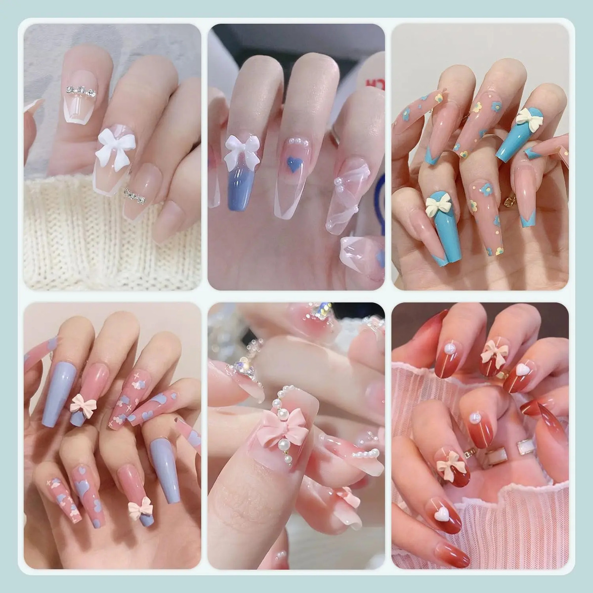 Conjunto De 600 Piezas De Charms Y Perlas Para Arte De Uñas - Image 5