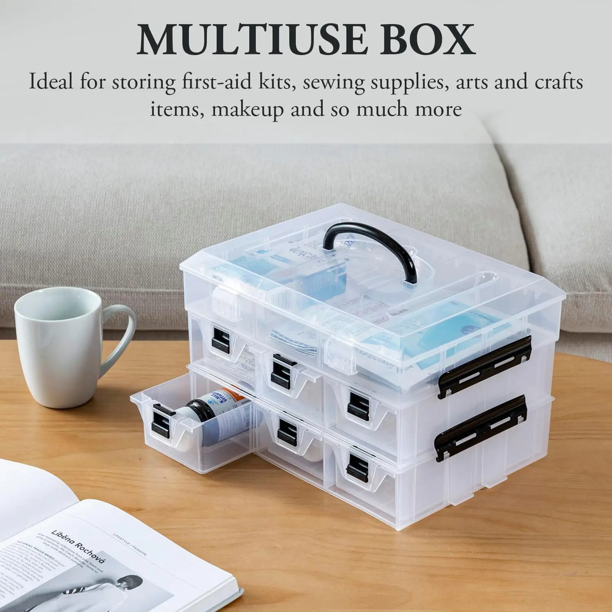 Caja Organizadora Con 6 Cajones Y Compartimentos Personaliza - Image 4