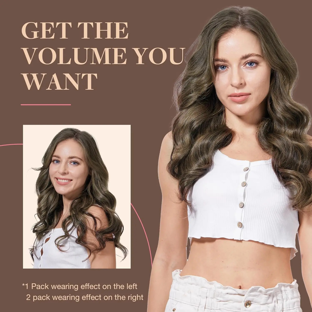 Cabello Humano Remi En Clip Para Mujeres 40 Cm - Image 7