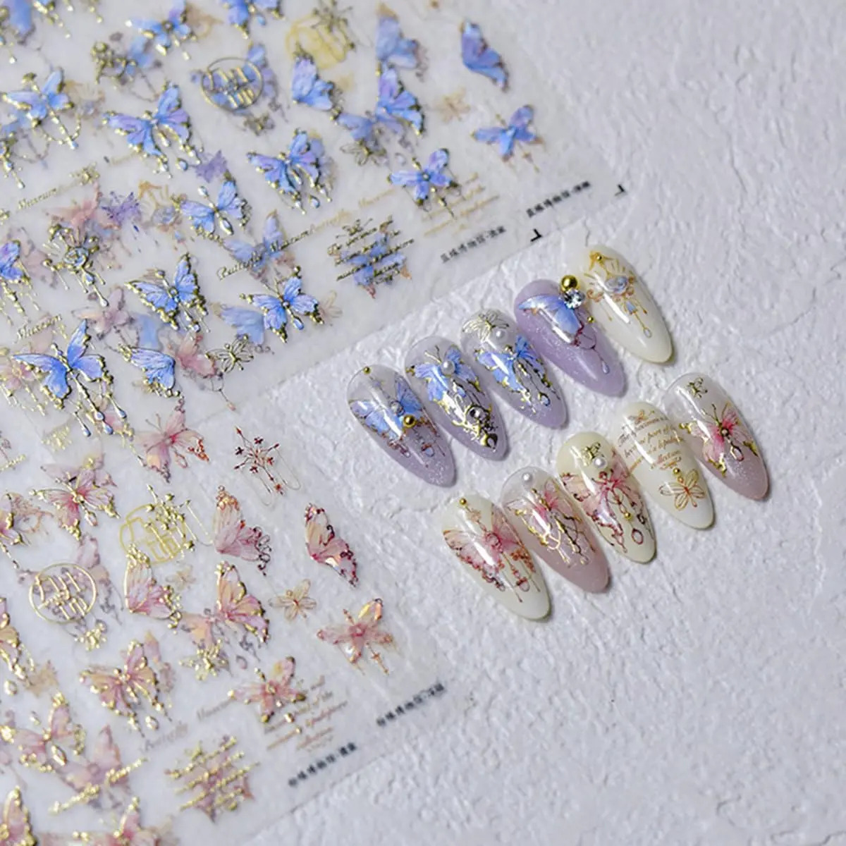 Pegatinas De Mariposa Para Uñas De Mujer Diseño De 5d Con Co - Image 8