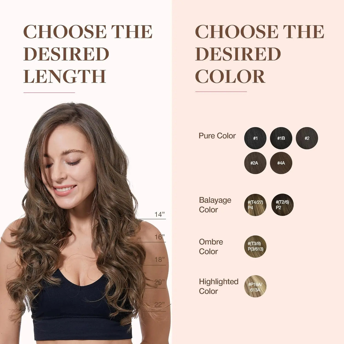 Cabello Humano De 35 Centímetros Castaño - Image 8