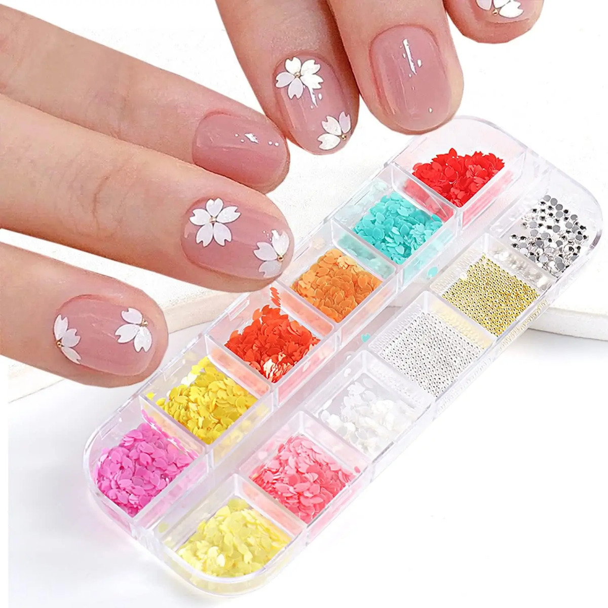 Flores De Nail Art Decoraciones Para Mujeres Y Niñas Tamaño - Image 6