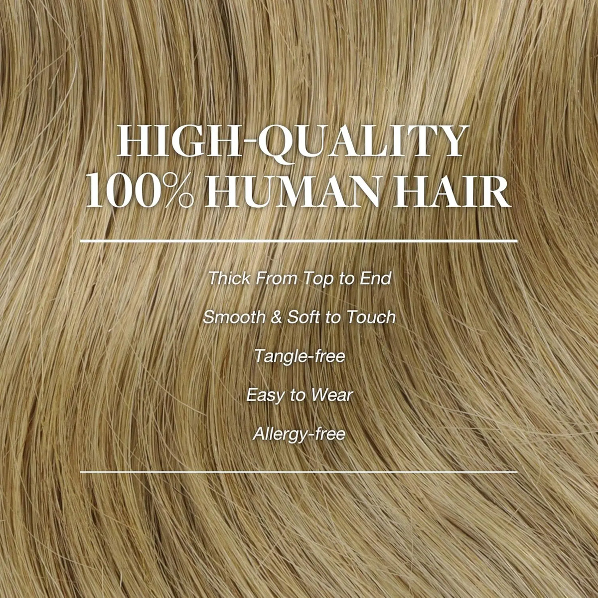 Cabello Humano Remy 50 Cm Bronceado Bronceado - Image 4