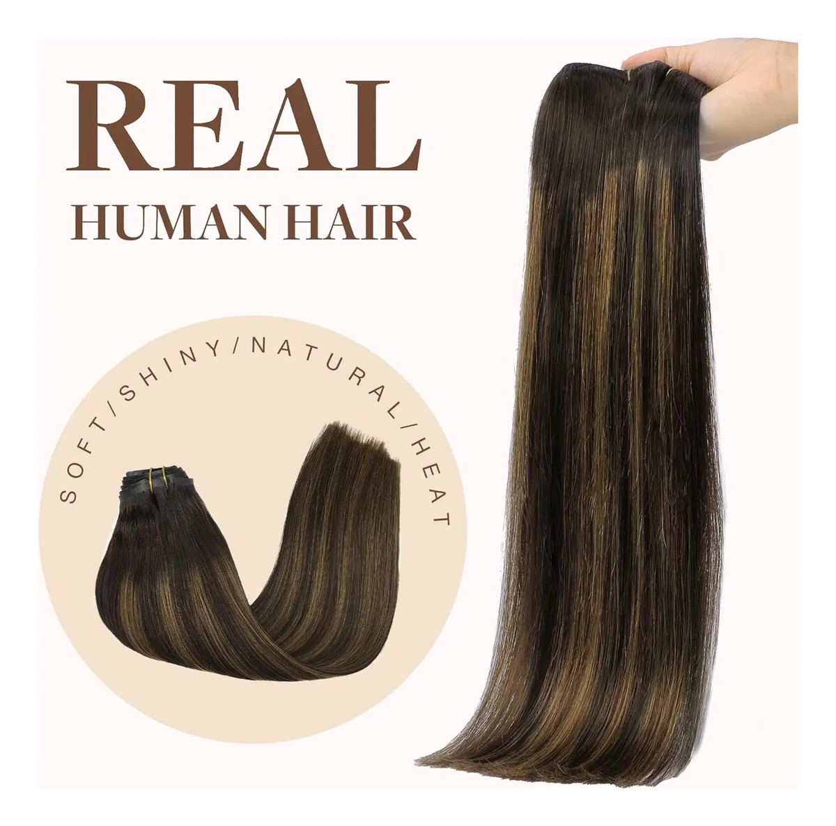 Extensiones Cabello Humano Remy Clip Para Mujeres - Image 8
