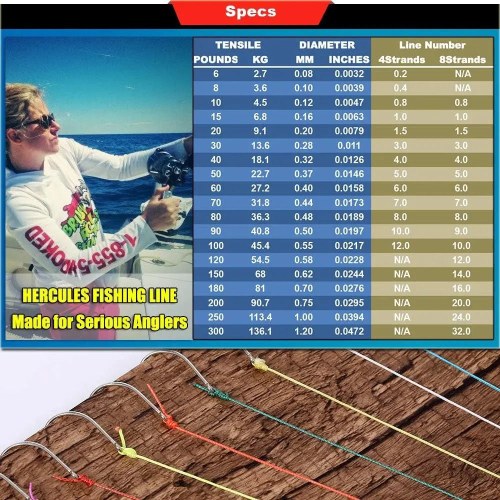 Super Cast Hercules 8 Hilos Trenzados Prueba 10lb A 300lb 10 - Image 3