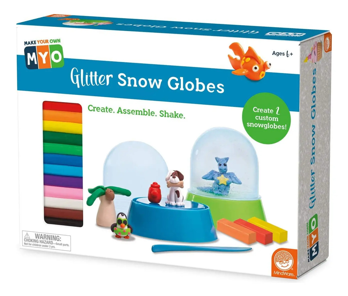 Kit Crea Tu Globo De Nieve Con Purpurina Marca Mindware - Image 8