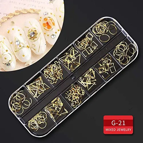 Kit De Arte Para Uñas Con 9 Cajas, Diamantes Y Cristales, In - Image 8
