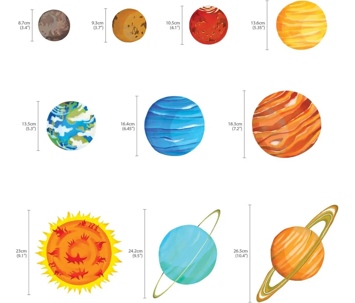 Decowall Dw-1501s El Sistema Solar Peel Y Stick Nursery Niño - Image 7