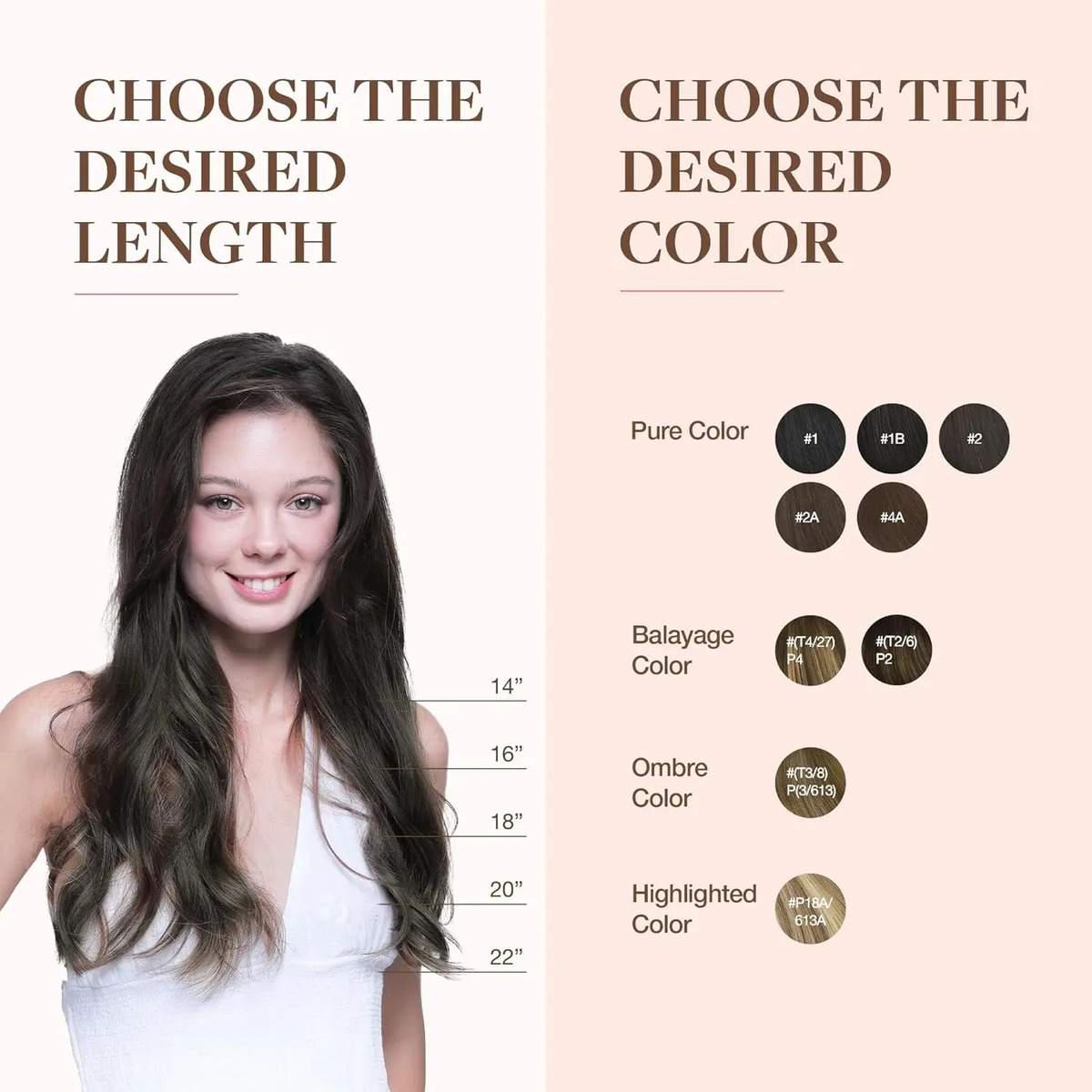 Extensiones De Cabello Remy 55cm Café Mocha Para Mujer - Image 8