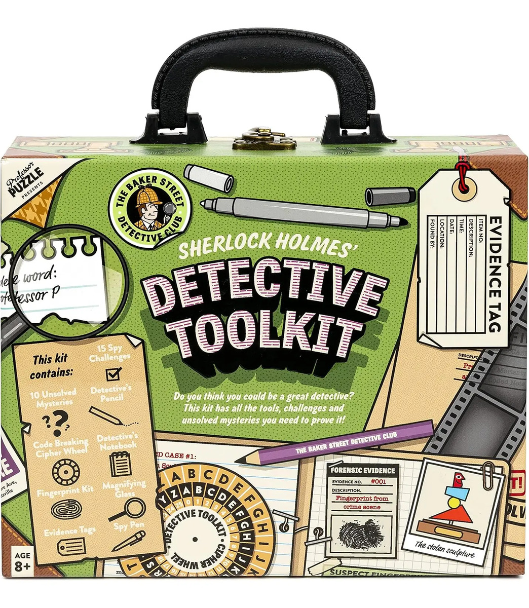 Kit De Sherlock Holmes Para Resolver Misterios, 10 Herramien