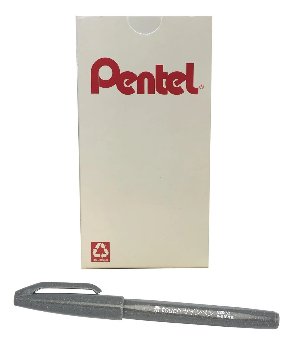 Pentel Arts Sign Pen Touch, Punta De Pincel De Fude, Tinta G - Image 2