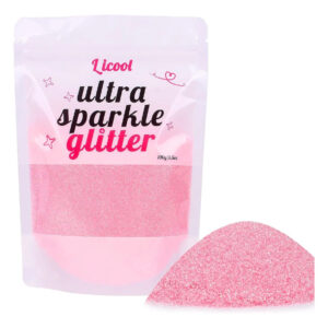 Polvo De Glitter Rosa Claro, Paquete De 100gr Para Manualida