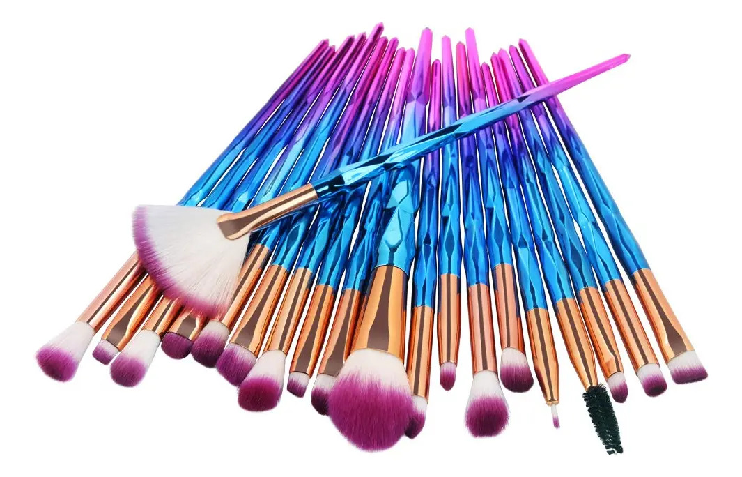 Conjunto De 20 Piezas De Brochas De Maquillaje Para Ojos Y L
