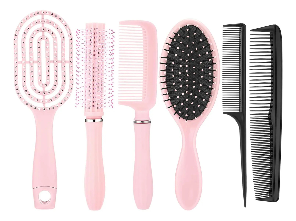 Peine De 6 Piezas Para Desenredar Y Peinar Cabello Liso Riza - Image 8