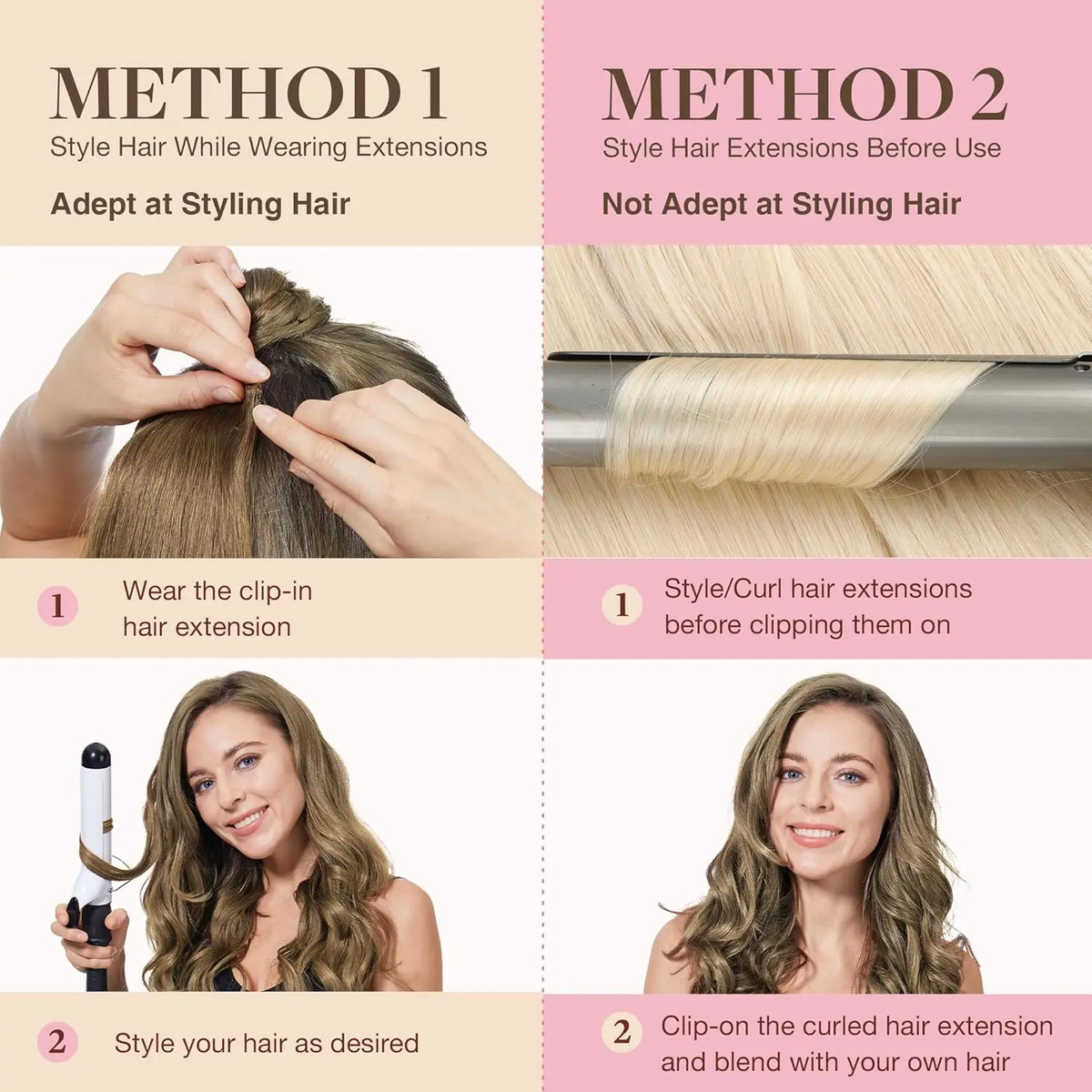 Extensiones De Cabello Natural 45 Cm 7 Piezas - Image 7