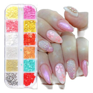Flores De Nail Art Decoraciones Para Mujeres Y Niñas Tamaño