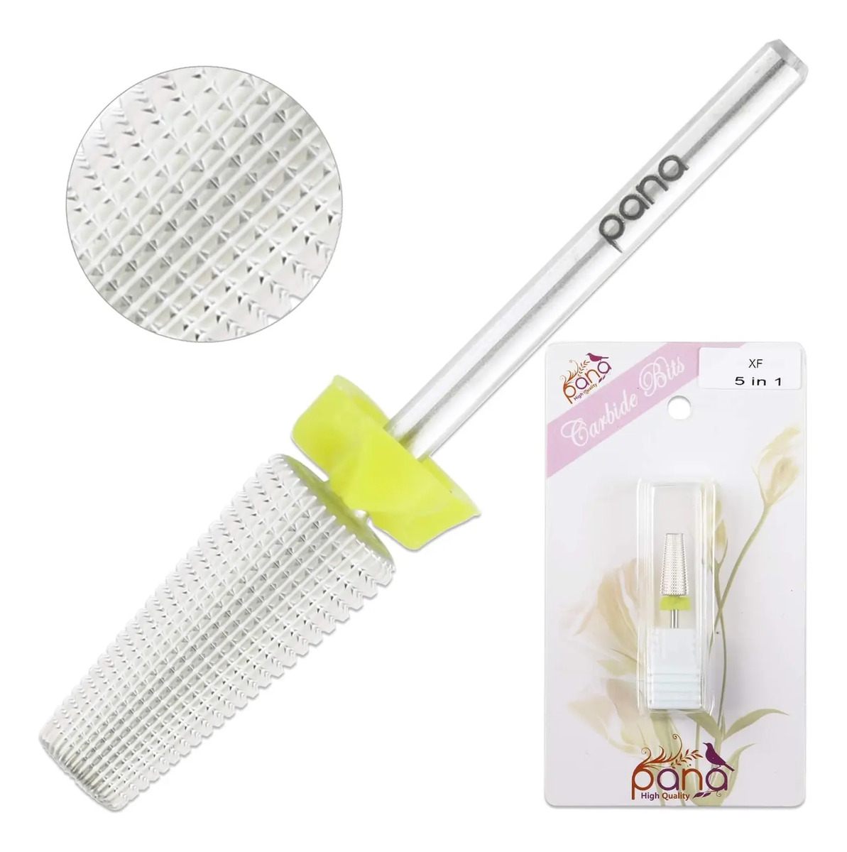 Broca De Uñas Pana Carbide 5 En 1 Para Ambas Manos Amarillo - Image 3