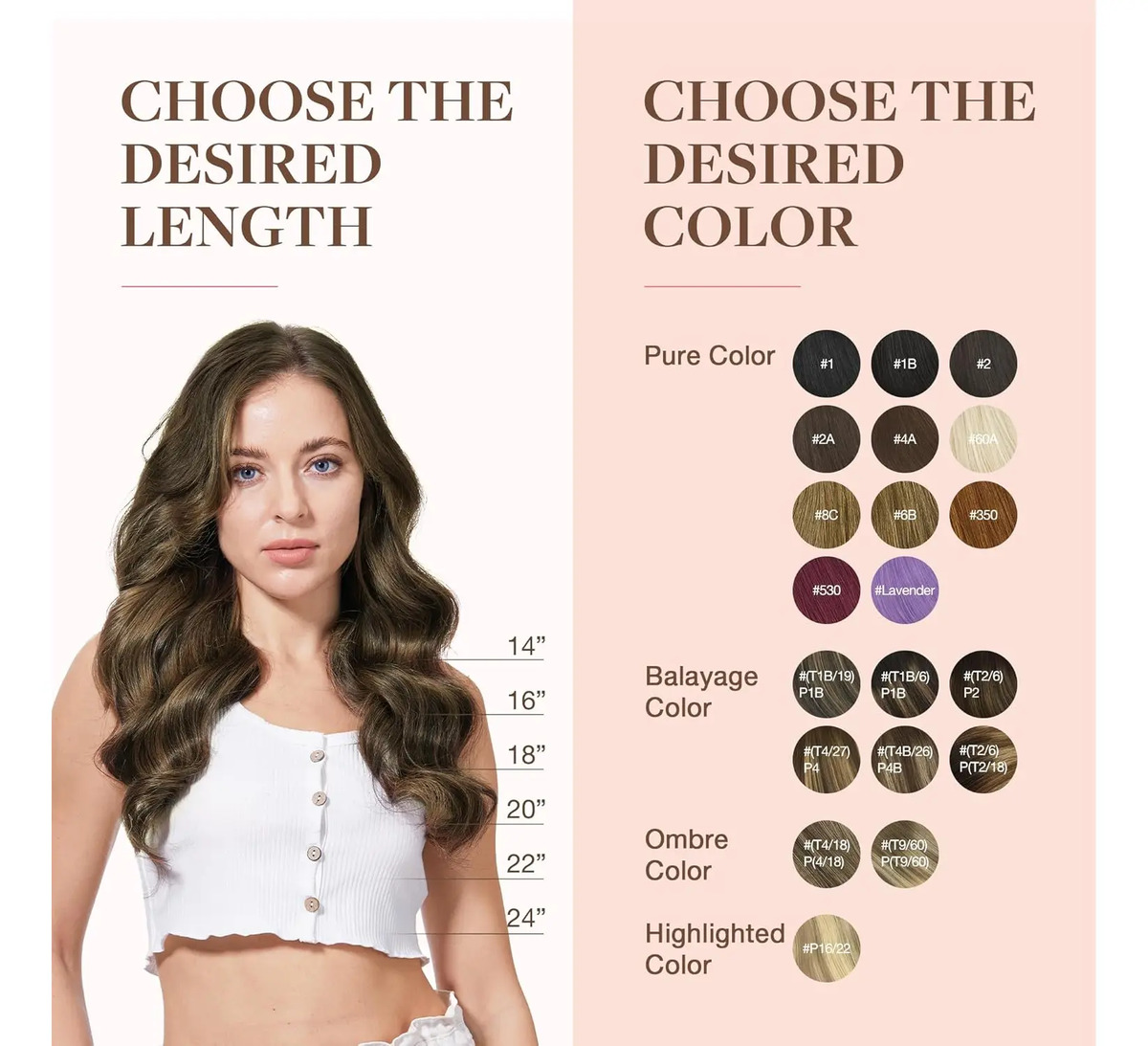 Cabello Humano 50cm 120g Color Chocolate - Image 8