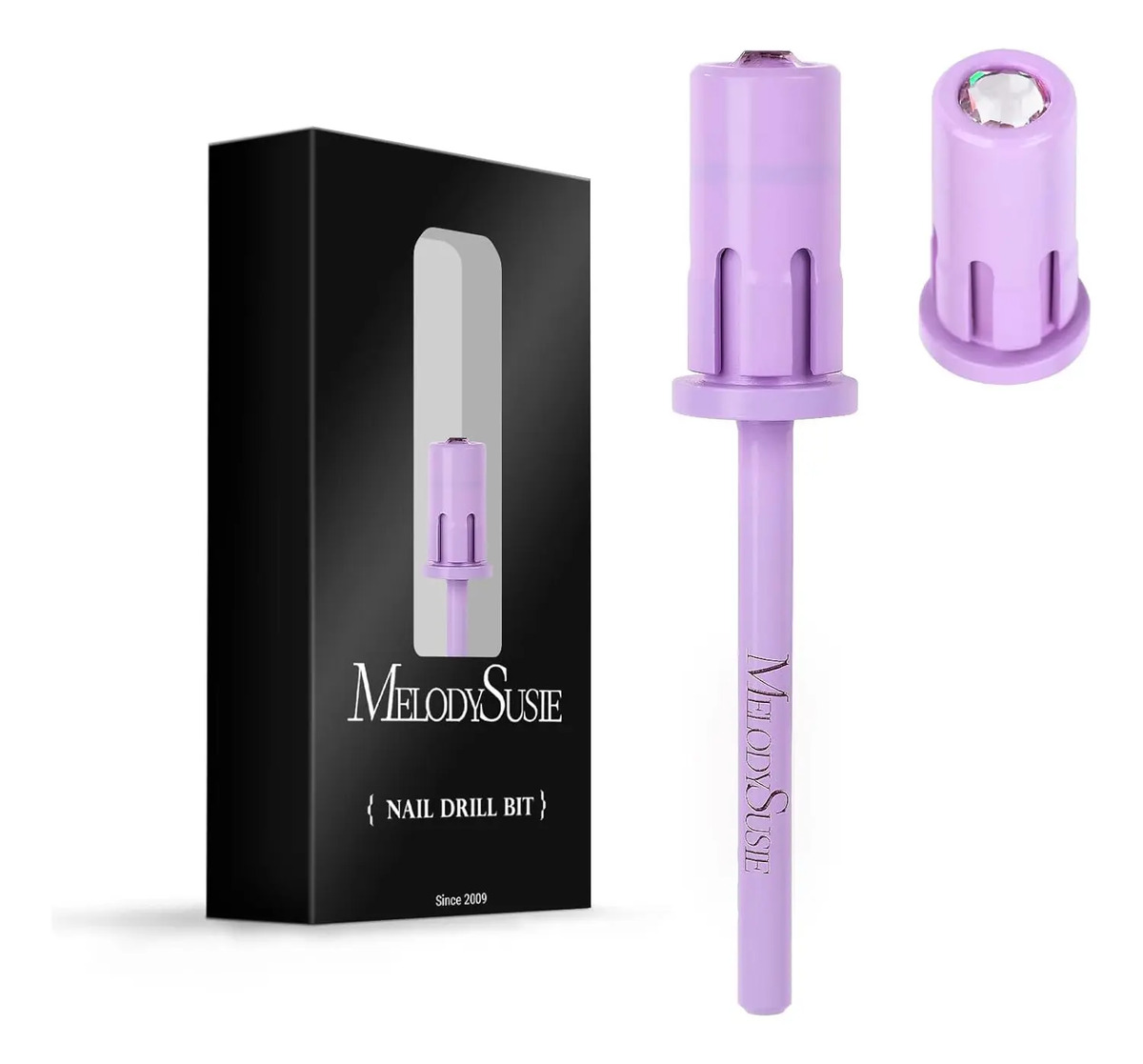 Broca De Cristal Melodysusie Para Uñas De 2,4 Cm Fácil Para