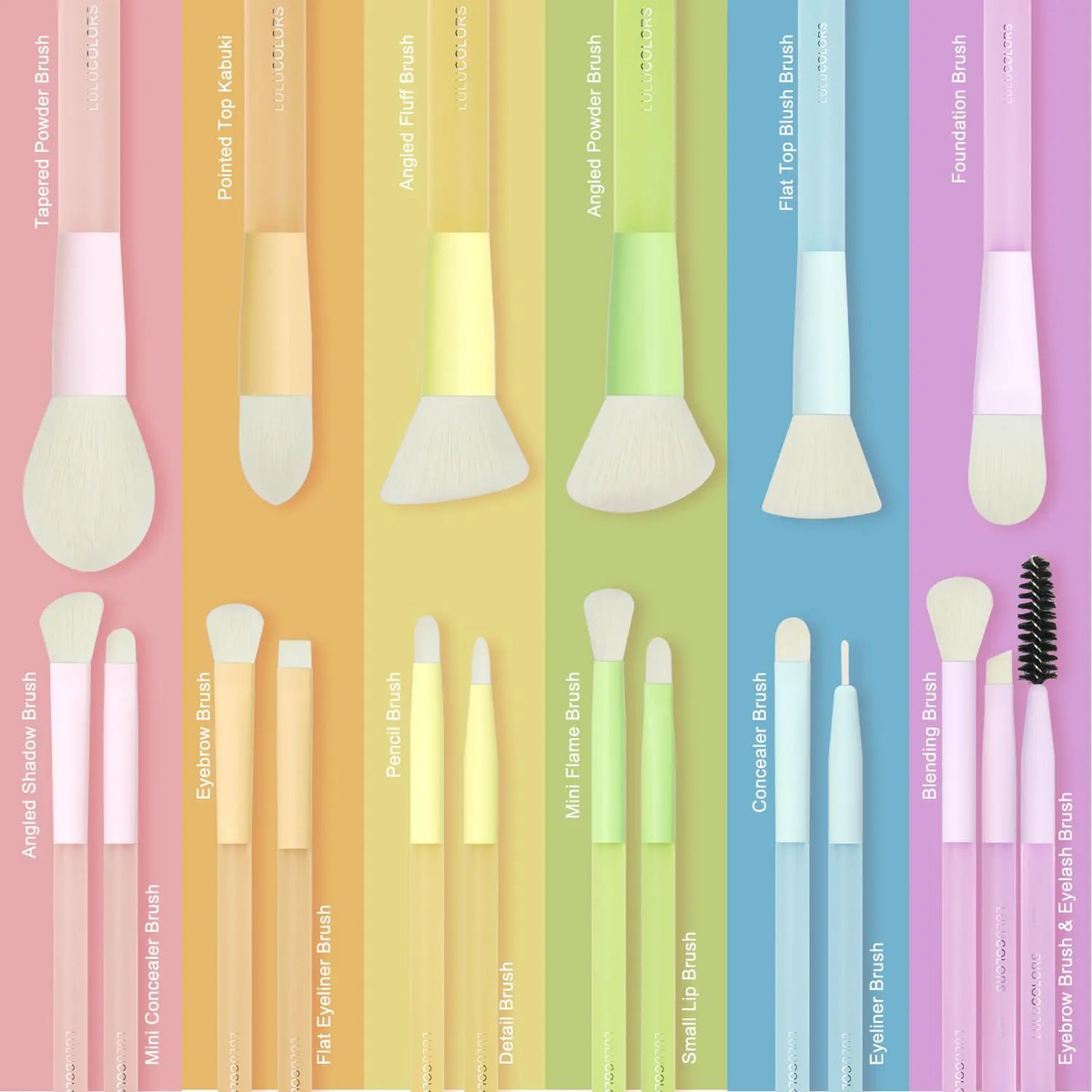 Conjunto De 18 Brochas De Maquillaje Para Principiantes Con - Image 5