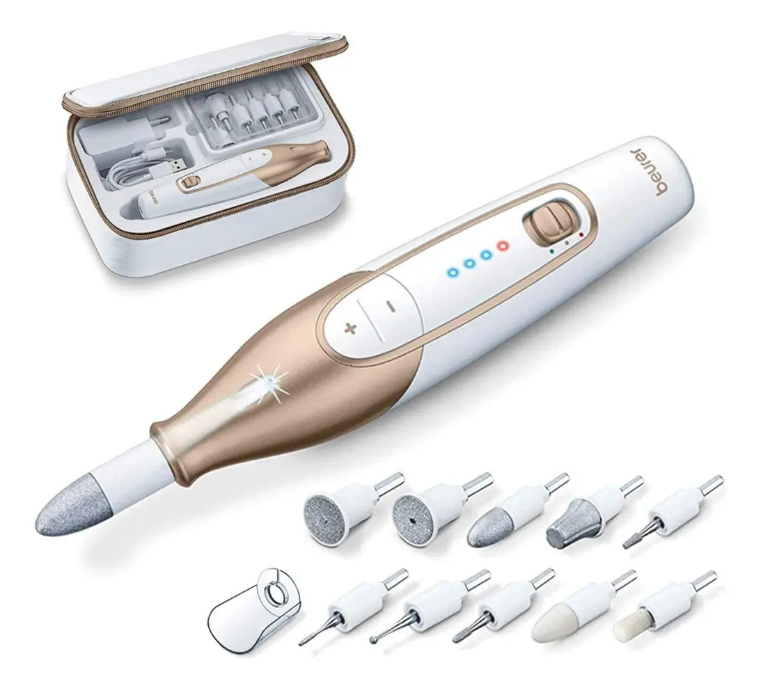 Kit De Lima De Uñas Beurer Mp64 Con Accesorios Y Luz Led - Image 9