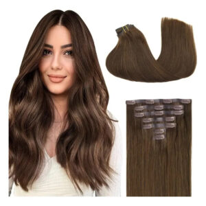 Cabello Humano Remy 35 Cm Marrón Chocolate Marrón Chocolate