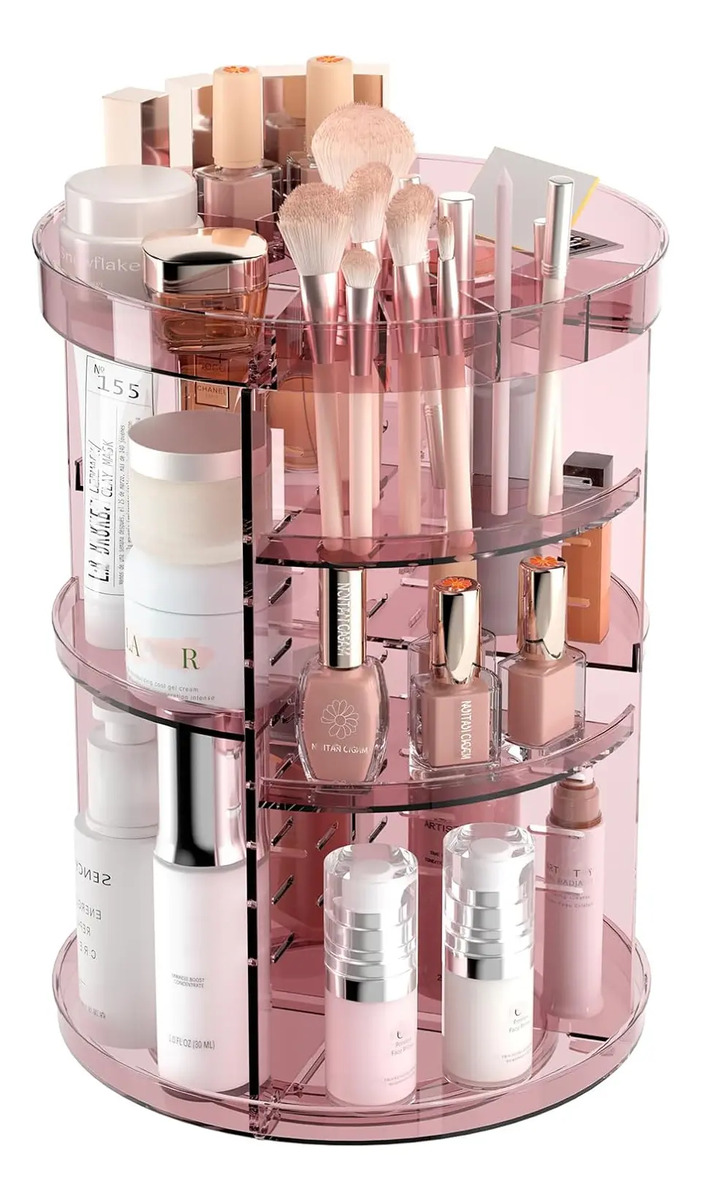 Organizador Giratorio Para Maquillaje Y Lápiz Labial