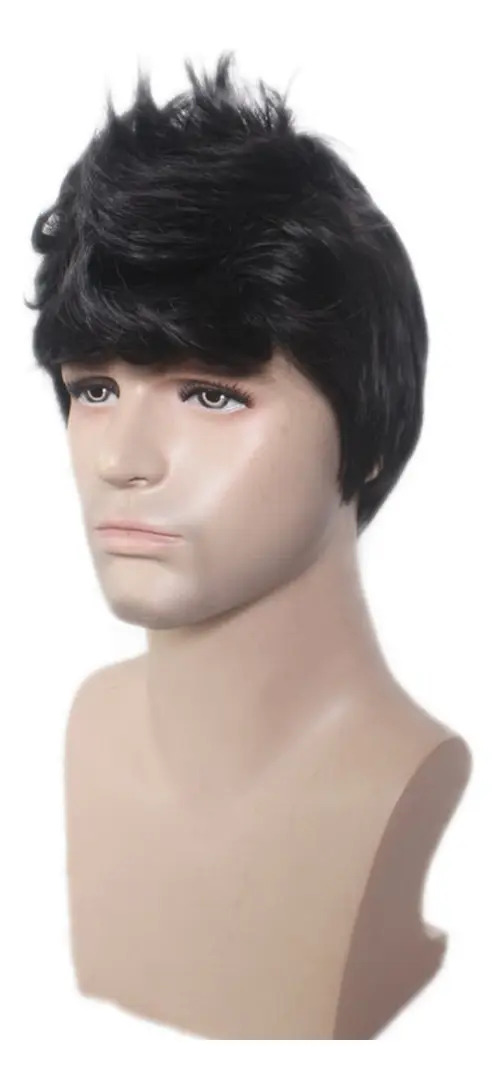 Peluca De Pelo Corto Para Hombres Y Niños Cambiar Peinado - Image 4