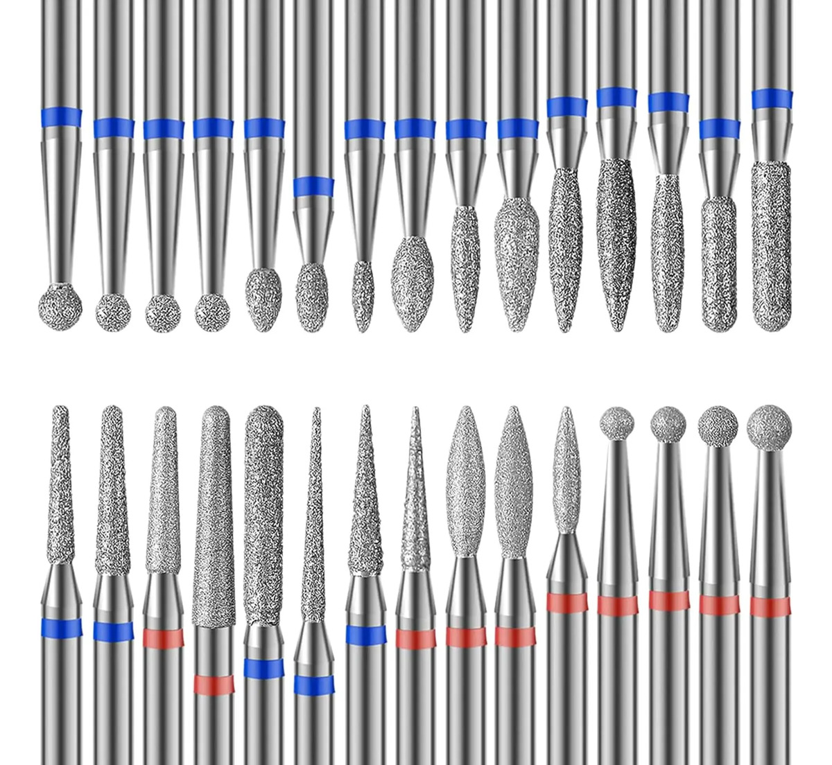 Juego De 30 Brocas De Diamante Para Uñas, 2,4 Cm De Tungsten