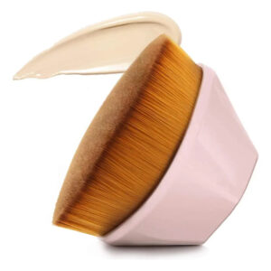 Cepillo De Maquillaje Plano Kabuki Hexagonal Para Cara De 10 Pink
