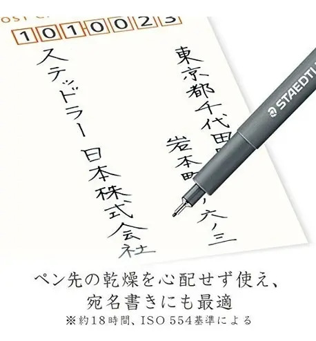 Staedtler Pigment Liner, 0.7mm, Tinta Negra (308-0.7) - Image 7