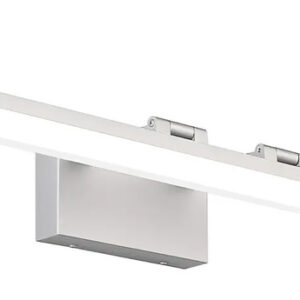 Luz Led Plateada, 120 Cm Larga, Ajuste Brillo Y Acabado Alum