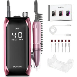 Taladro Profesional Recargable 40.000 Rpm Para Manicura En C