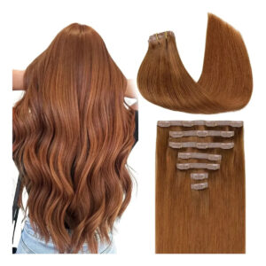 Cabello Humano Remy 45cm 110g Color Cobre Cobre