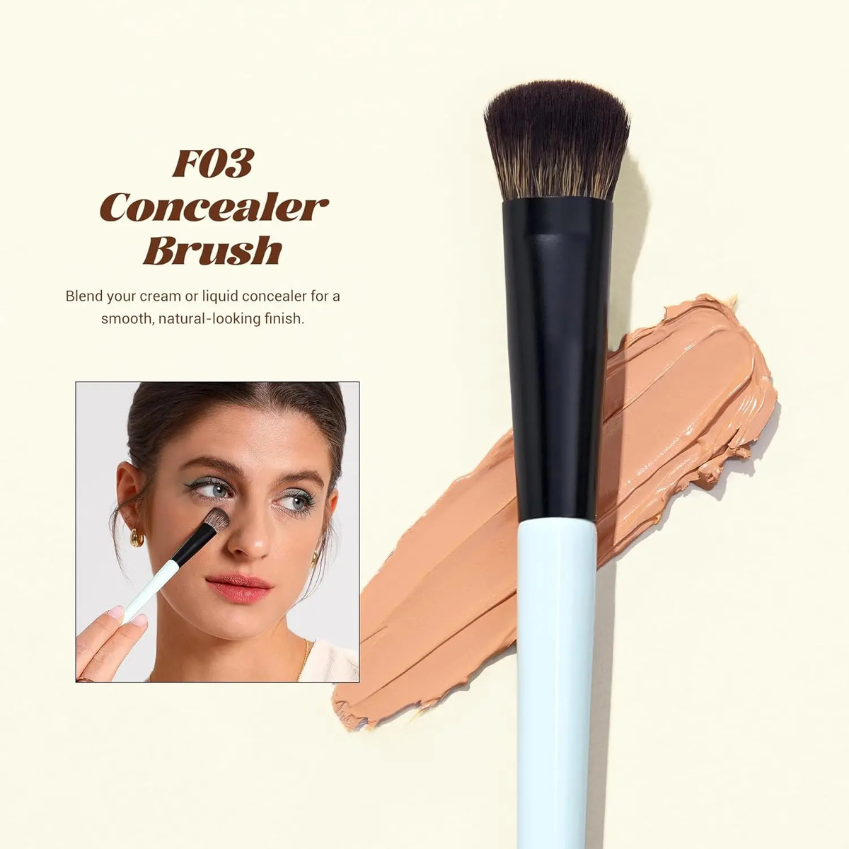 Cepillos De Maquillaje Jessup De 3 Piezas Con Esponja Para B - Image 5