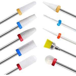 Brocas De Uñas Cerámicas De 10 Piezas Para Manicura Y Pedicu