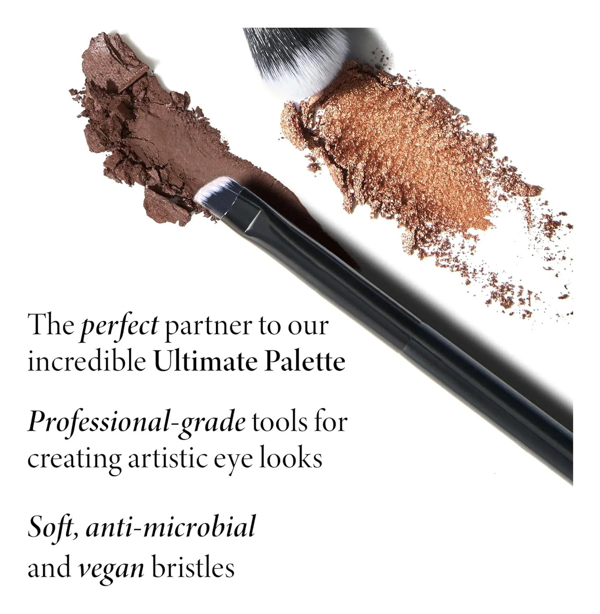Pinceles De Maquillaje Vegano Profesional Para Sombra De Ojo Blanco - Image 2