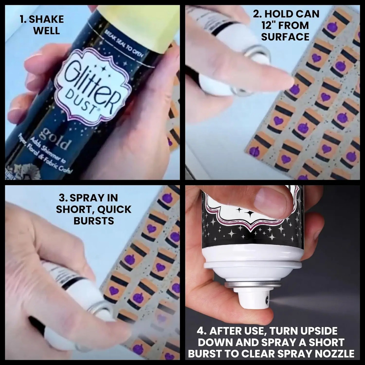 Spray De Glitter Plata Ultra Fino Para Decorar - Image 6