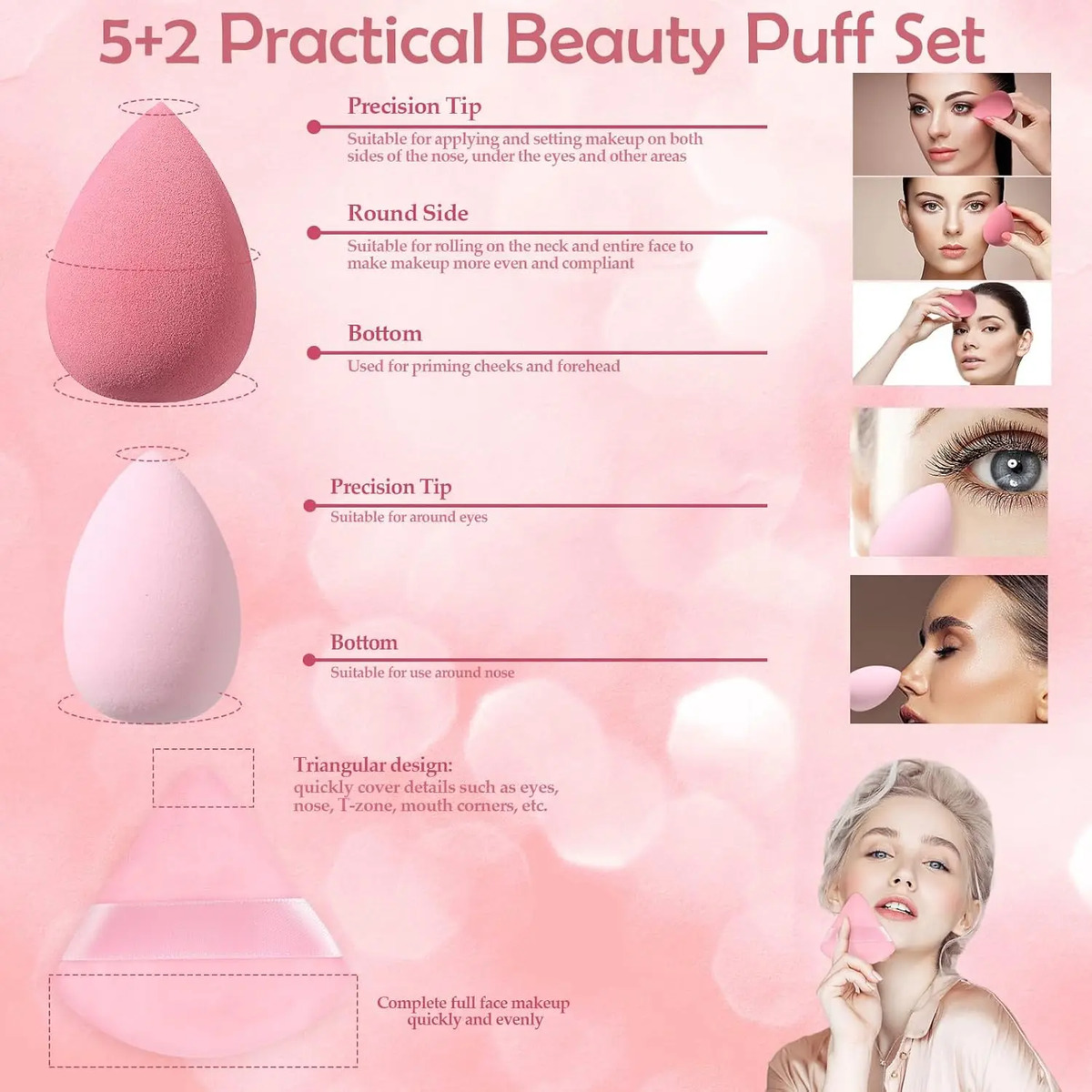 Juego De Brochas De Maquillaje Pequeñas De Viaje De 14 Pieza - Image 7