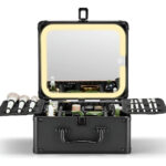 Caja De Maquillaje Iluminado Desmontable, Negro