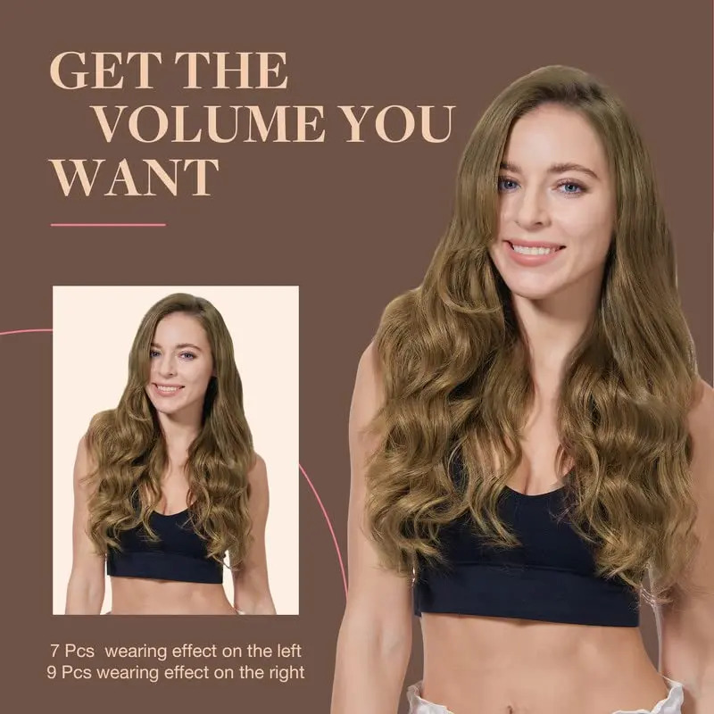 Cabello Humano Remy 51 Cm 150g Color Marron Medio 6b Marrón Medio (6b) - Image 7