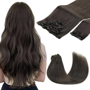 Extensiones De Cabello Humano De 51 Cm Y 150 Gramos Marrón