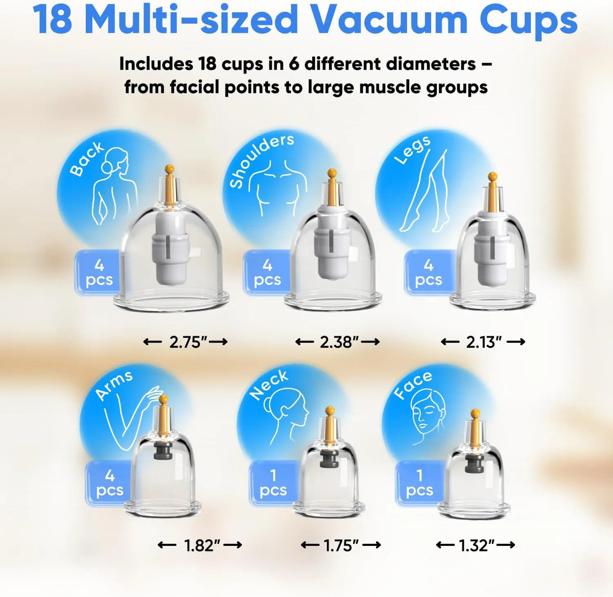 Conjunto De Ventosas Profesionales Con 18 Ventosas Manuales - Image 5